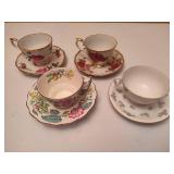 Lot of Vintage Cups/Saucers