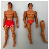 Vintage 1971 Big Jim Action Figures With Accessories