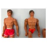 Vintage 1971 Big Jim Action Figures With Accessories