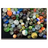 Misc. Vintage Marbles With Marble Bags