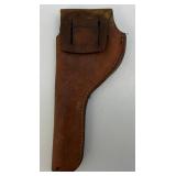 Misc. Vintage Leather Pistol Holsters And One Belt Misc. Vintage Leather Pistol Holsters And One Belt