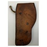 Misc. Vintage Leather Pistol Holsters And One Belt Misc. Vintage Leather Pistol Holsters And One Belt