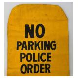 Viintage No Parking Police Order, Meter Cover Viintage No Parking Police Order, Meter Cover