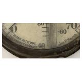 Antique JAS P. Marsh Shank ALtitudeTermometer Gauge 5 1/2" Antique JAS P. Marsh Shank ALtitudeTermometer Gauge 5 1/2"