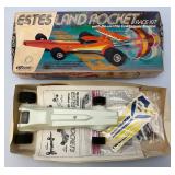 Vintage ESTES Land Rocket Race Car Kit Open In Original Box Vintage ESTES Land Rocket Race Car Kit Open In Original Box