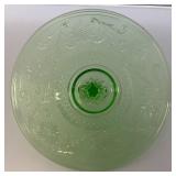 Vintage Uranium Glass 11 1/2" Server Dish Vintage Uranium Glass 11 1/2" Server Dish