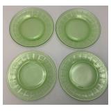 Vintage Uranium Glass 8 3/8" Plates Vintage Uranium Glass 8 3/8" Plates