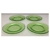 Vintage Uranium Glass 8 3/8" Plates Vintage Uranium Glass 8 3/8" Plates