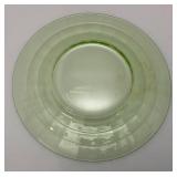 Vintage Uranium Glass 8 3/8" Plates Vintage Uranium Glass 8 3/8" Plates