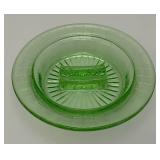 Vintage Uranium Glass 4" Ashtray Vintage Uranium Glass 4" Ashtray
