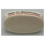 Vintage WADE Alice In Wonderland Miniature Figurine With Mini Plaque New In Original Box