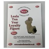 Vintage WADE 10 Year Member Piece Miniature Dog Figurine New In Original Box