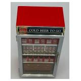 Vintage Miniature BUDWIESER Beer Cooler Bank With Pull-Out Bottle Opener