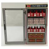 Vintage Miniature BUDWIESER Beer Cooler Bank With Pull-Out Bottle Opener