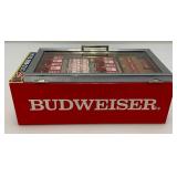 Vintage Miniature BUDWIESER Beer Cooler Bank With Pull-Out Bottle Opener
