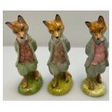 Vintage Collectible BEATRIX POTTER Royal Albert Fox Figurines