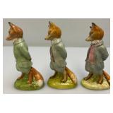 Vintage Collectible BEATRIX POTTER Royal Albert Fox Figurines