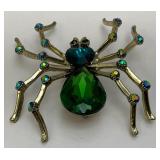 Large Vintage Spider Brooch 2 1/2" x 3"
