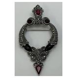 Antique Lady Remington Brooch