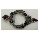 Antique Lady Remington Brooch