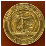 Vintage Commeorative Metal And Wood Wall Plaque Related To The Italian Navy Destroyer ITS Audace D551 7" x 10"