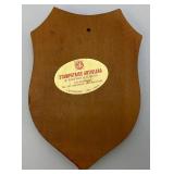 Vintage Commeorative Metal And Wood Wall Plaque Related To The Italian Navy Destroyer ITS Audace D551 Missione Golfo Due  7" x 10"