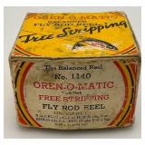 Vintage South Bend OREN-O-MATIC  Balanced Fly Rod Reel Free Stripping In Original Box & Vinyl Bag Vintage South Bend OREN-O-MATIC  Balanced Fly Rod Reel Free Stripping In Original Box & Vinyl Bag