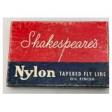 Vintage Shakespeare Nylon Tapered Line Box (With Line) & Marathon Dryline Dope Tin With Some Contents Vintage Shakespeare Nylon Tapered Line Box (With Line) & Marathon Dryline Dope Tin With Some Contents