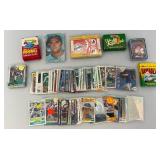 Misc. Unsorted Baseball Cards Packs And More Some In Protective Sleeves Misc. Unsorted Baseball Cards Packs And More Some In Protective Sleeves