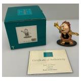 EST. $175.00-$225.00 Vintage WDCC Beauty & The Beast Cogsworth Figurine  With COA In Original Box EST. $175.00-$225.00 Vintage WDCC Beauty & The Beast Cogsworth Figurine  With COA In Original Box