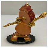 EST. $175.00-$225.00 Vintage WDCC Beauty & The Beast Cogsworth Figurine  With COA In Original Box EST. $175.00-$225.00 Vintage WDCC Beauty & The Beast Cogsworth Figurine  With COA In Original Box