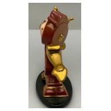 EST. $175.00-$225.00 Vintage WDCC Beauty & The Beast Cogsworth Figurine  With COA In Original Box EST. $175.00-$225.00 Vintage WDCC Beauty & The Beast Cogsworth Figurine  With COA In Original Box