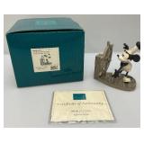 Vintage WDCS Mickey Mouse 5 Year Anniversary "STEAMBOAT WILLIE" Figurine  With COA In Original Box Vintage WDCS Mickey Mouse 5 Year Anniversary "STEAMBOAT WILLIE" Figurine  With COA In Original Box