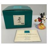 Est. $45.00-$75.00 Vintage WDCC Mickey "On Top Of The World" Figurine  With COA In Original Box Est. $45.00-$75.00 Vintage WDCC Mickey "On Top Of The World" Figurine  With COA In Original Box