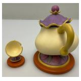 EST. $175.00-$225.00 Vintage WDCC Beauty & The Beast "Good Night, Luv" Mrs. Potts And Chip Figurine  With COA In Original Box EST. $175.00-$225.00 Vintage WDCC Beauty & The Beast "Good Night, Luv" Mrs. Potts And Chip Figurine  With COA In Original Box
