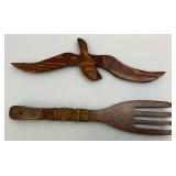 Misc. Vintage Hand Carved Wooden Items & More Misc. Vintage Hand Carved Wooden Items & More