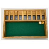 Vintage Wooden Shut The Box Game Vintage Wooden Shut The Box Game