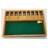 Vintage Wooden Shut The Box Game Vintage Wooden Shut The Box Game