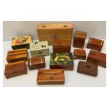 Misc. Vintage Hand Carved Wooden Boxes & More Misc. Vintage Hand Carved Wooden Boxes & More