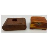 Misc. Vintage Hand Carved Wooden Boxes & More Misc. Vintage Hand Carved Wooden Boxes & More