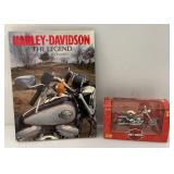 Masito 1:18 Scale Miniature Die Cast Motorcycle & Harley Davidson Hard Cover Book Masito 1:18 Scale Miniature Die Cast Motorcycle & Harley Davidson Hard Cover Book