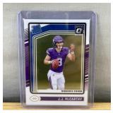2024 Panini Donruss Optic J.J. McCarthy Rated NFL Rookie Card - Minnesota Vikings
