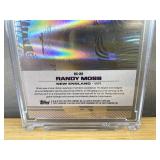 Randy Moss Topps Signature Class Holographic NFL Football Card - New England Patriots