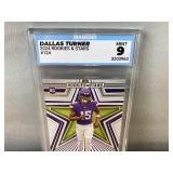 Dallas Turner 2024 Rookies & Stars Minnesota Vikings NFL Rookie Card - Diamond Graded Mint 9