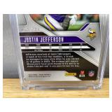 2024 Panini Prizm Justin Jefferson Numbered Orange Prizm #187/249 Football NFL Card - Minnesota Vikings