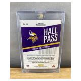 2023 Panini Contenders Hall Pass Justin Jefferson NFL Football Card - Minnesota Vikings