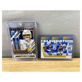 Justin Herbert Spellbound & Ladd McConkey Celebration Los Angeles Chargers NFL Football Cards Lot