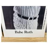 Babe Ruth and Lou Gehrig 4" x 6" New York Yankees MLB Collector Photo Cards, 1994 Curtis Mngmt - 3 Total
