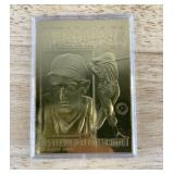 1996 Ted Williams 23 Karat Gold Numbered MLB Baseball Card by Bleachers with Box - Boston Red Sox