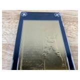 1994 Lou Gehrig 22kt Gold Golden Legends Numbered MLB Card #3860 - New York Yankees
